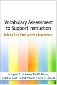 Vocabulary Assessment to Support Instruction_cover