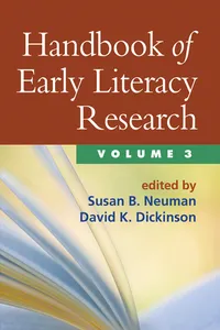 Handbook of Early Literacy Research, Volume 3_cover