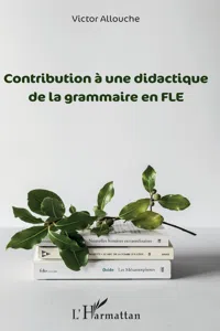 Contribution à une didactique de la grammaire en FLE_cover