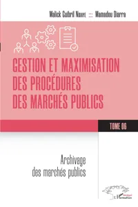 Gestion et maximisation des procédures des marchés publics Tome 6_cover