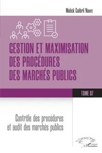 Gestion et maximisation des procédures des marchés publics Tome 7_cover