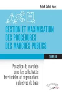 Gestion et maximisation des procédures des marchés publics Tome 8_cover