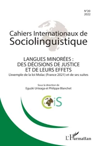 Langues minorées : des décisions de justice et de leurs effets_cover