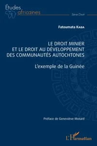 Le droit minier et le droit au développement des communautés autochtones_cover