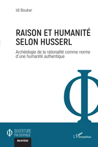 Raison et humanité selon Husserl_cover