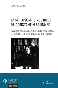 La philosophie poétique de Constantin Brunner_cover