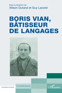 Boris Vian, bâtisseur de langages_cover