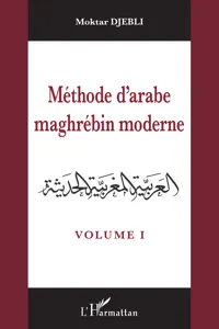 Méthode d'arabe maghrébin moderne_cover