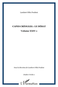 CAPES CRÉO : LE DÉBAT_cover