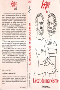 L'état du marxisme_cover