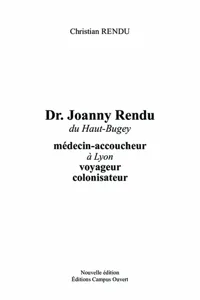 Dr Joanny Rendu du Haut-Buget_cover