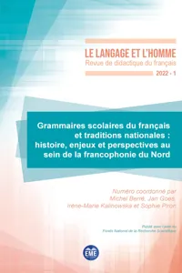 Grammaires scolaires du français et traditions nationales_cover