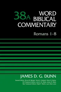 Romans 1-8, Volume 38A_cover