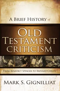 A Brief History of Old Testament Criticism_cover