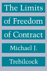 The Limits of Freedom of Contract_cover