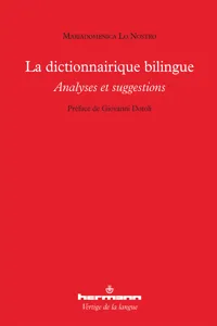 La dictionnairique bilingue_cover