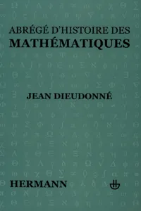 Abrégé d'histoire des mathéméthiques. Volume 1_cover