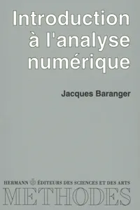 Introduction à l'analyse numérique_cover