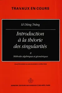 Introduction à la théorie des singularités, Volume 2_cover