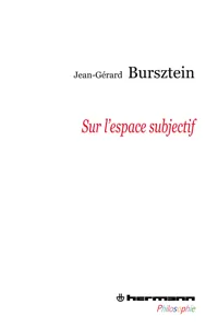 Sur l'espace subjectif_cover