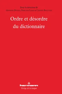 Ordre et désordre du dictionnaire_cover