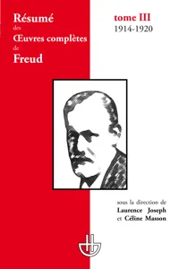 Résumé des œuvres complètes de Freud. Tome III_cover