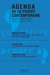 Agenda de la pensée contemporaine, n°16_cover