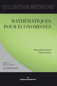 Mathématiques pour économistes_cover