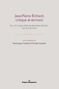 Jean-Pierre Richard, critique et écrivain_cover