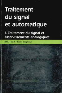 Traitément du signal et automatique. Tome I_cover