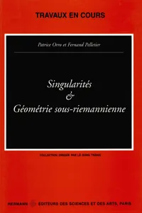 Singularités et géométrie sous-riemannienne_cover