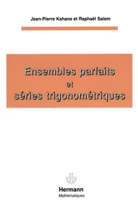 Ensembles parfaits et séries trigonométriques_cover