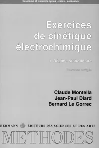 Exercices de cinétique électrochimique. Tome I_cover