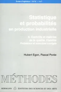 Statistique et probabilités. Tome II_cover