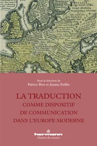 La traduction comme dispositif de communication dans l'Europe moderne_cover