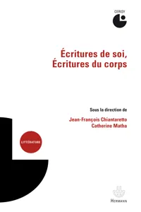 Écritures de soi, Écritures du corps_cover