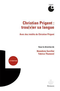 Christian Prigent : troer sa langue_cover