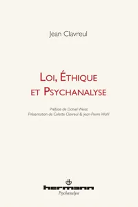 Loi, éthique et psychanalyse_cover