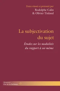 La subjectivation du sujet_cover