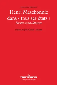 Henri Meschonnic "dans tous ses états"_cover