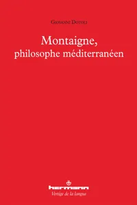 Montaigne, philosophe méditerranéen_cover