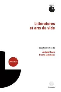 Littératures et arts du vide_cover