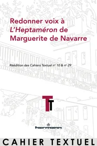 Redonner voix à L'Heptaméron de Marguerite de Navarre_cover