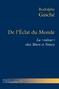 De l'Éclat du Monde_cover