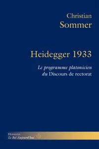 Heidegger 1933_cover