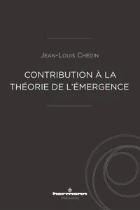 Contribution à la théorie de l'émergence_cover