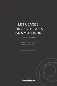 Les usages philosophiques de Montaigne_cover