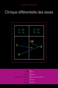 Revue des collèges de clinique psychanalytique du champ lacanien n°18 : Clinique différentielle des sexes_cover