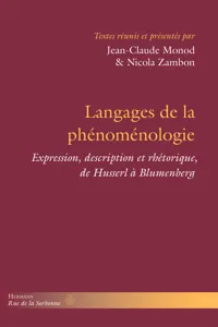 Langages de la phénoménologie_cover