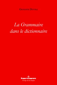 La Grammaire dans le dictionnaire_cover